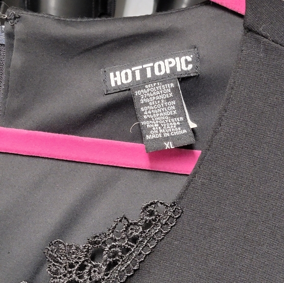 Witchy Gothic Morticia Bodycon Dress - Picture 2 of 5